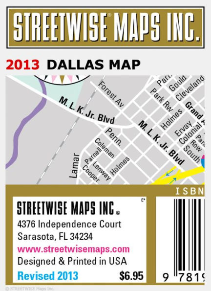 Streetwise Dallas Map - Laminated City Center Street Map of Dallas, Texas - Folding Pocket Size Travel Map (2013)
