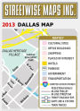 Alternative view 5 of Streetwise Dallas Map - Laminated City Center Street Map of Dallas, Texas - Folding Pocket Size Travel Map (2013)