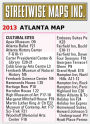 Alternative view 9 of Streetwise Atlanta Map - Laminated City Center Street Map of Atlanta, Georgia - Folding Pocket Size Travel Map (2013)
