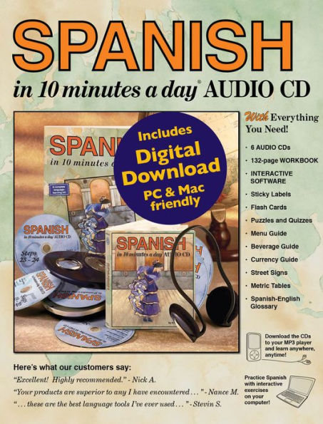 SPANISH in 10 minutes a day Audio CD