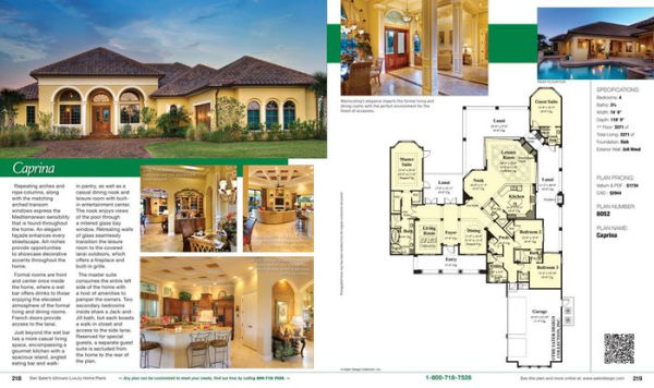 Dan Sater's Ultimate Luxury Home Plans Collection; 153 Timeless Designs