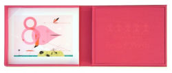 Alternative view 1 of Charles Harper's Birds & Words: W Flamingo Print