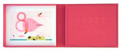 Alternative view 2 of Charles Harper's Birds & Words: W Flamingo Print