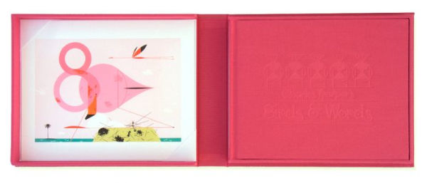 Charles Harper's Birds & Words: W Flamingo Print