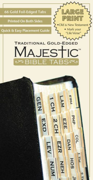 Majestic Bible Tabs Traditional Gold