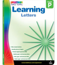 Title: Learning Letters, Grade PK, Author: Spectrum