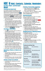 iOS 6 Mail, Contacts, Calendar, Reminders Quick Reference Guide: for iPad, iPhone, and iPod touch (Cheat Sheet of Instructions, Tips & Shortcuts - Laminated Guide)