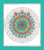 Alternative view 4 of Color Me Calm: 100 Coloring Templates for Meditation and Relaxation