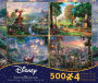 4 in 1 Kinkade Disney Dreams Multi-Pack 500 Piece Jigsaw Puzzle