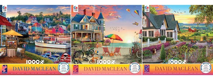David MacLean Ceaco Jigsaw Puzzle 3396-10 Beach House for sale online 