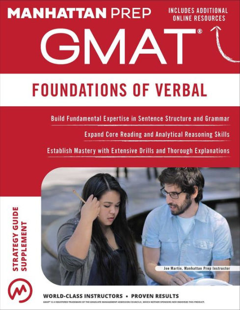 of　Barnes　GMAT　Foundations　Paperback　Manhattan　Verbal　Prep,　by　Noble®