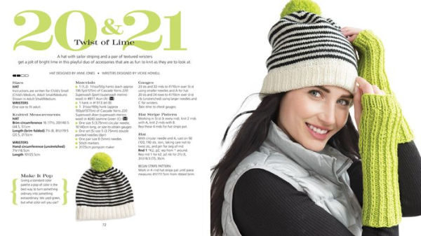 60 Quick Knits for Beginners: Easy Projects for New Knitters in 220 Superwash from Cascade Yarns