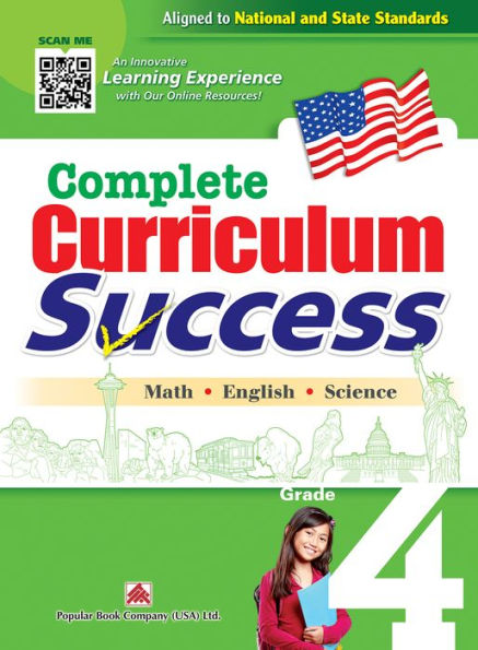 Complete Curriculum Success Grade 4 - Learning Workbook For Fourth Grade Students - English, Math and Science Activities Children Book