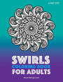 Swirls Coloring Book For Adults: Black Background