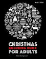 Christmas Coloring Book For Adults: Black Background