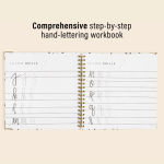 Alternative view 2 of Hand Lettering 101: A Step-by-Step Calligraphy Workbook for Beginners (Gold Spiral-Bound Workbook with Gold Corner Protectors)