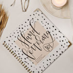 Alternative view 4 of Hand Lettering 101: A Step-by-Step Calligraphy Workbook for Beginners (Gold Spiral-Bound Workbook with Gold Corner Protectors)