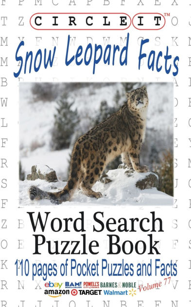 Circle It, Snow Leopard Facts, Word Search, Puzzle Book by Lowry Global