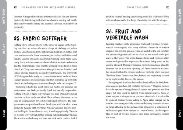 101 Amazing Uses for Apple Cider Vinegar: Soothe An Upset Stomach, Get More Energy, Wash Out Cat Urine and 98 More!