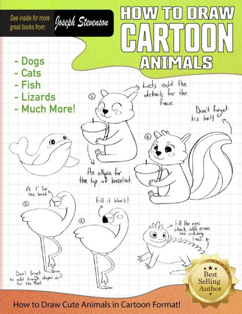 How to Draw Cute Animals by Joseph Stevenson, Paperback | Barnes & Noble®