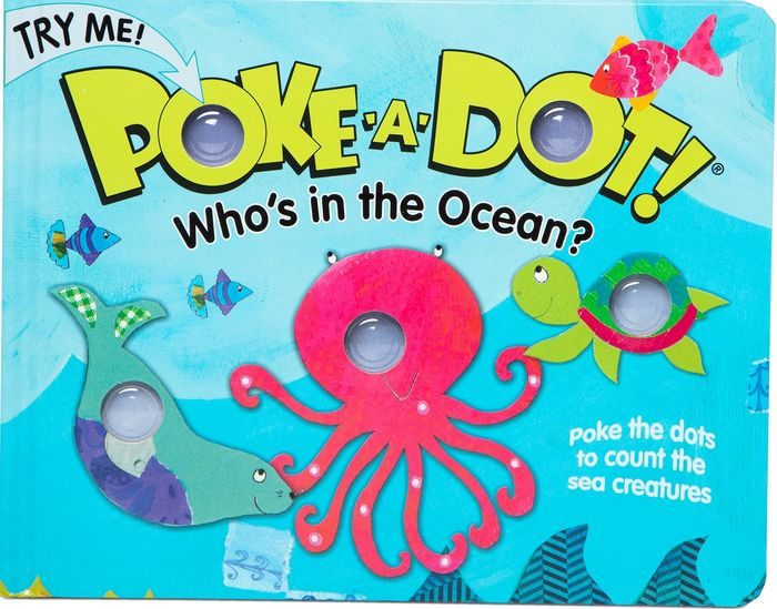 Melissa & Doug Children's Book - Poke-a-Dot: Who's in the Ocean (Board Book  with Buttons to Pop)