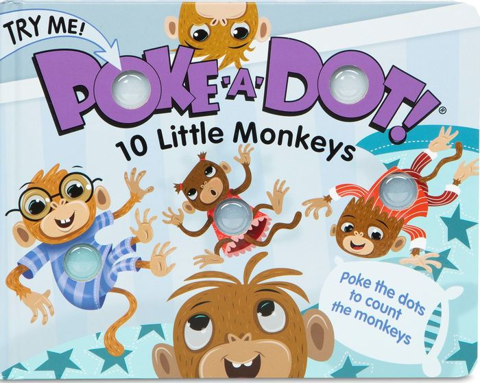 Melissa & Doug Poke-A-Dot: 10 Little Monkeys Books