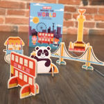 Alternative view 6 of Pop Out Around the World: Read, Build, and Play from New York to Beijing. An Interactive Board Book About Diversity and Cities Around the World