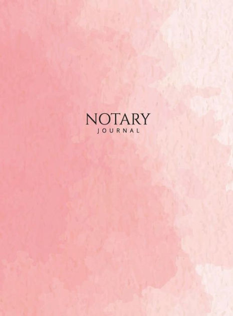 free printable notary public log book