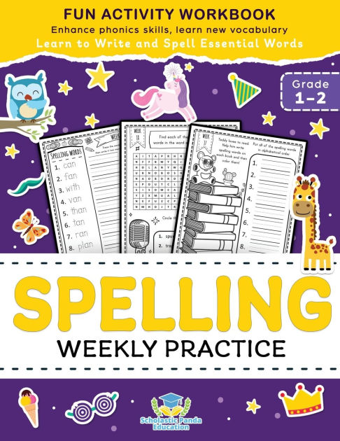 Spelling Weekly Practice for 1st 2nd Grade: Learn to Write and Spell