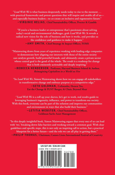 Lead with We: The Business Revolution That Will Save Our Future