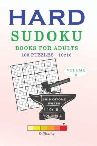 Title: Hard Sudoku Books for Adults: Volume 2, Author: Brinkstone Press