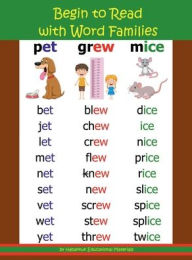 Title: Begin to Read with Word Families, Author: Habakkuk Educational Materials