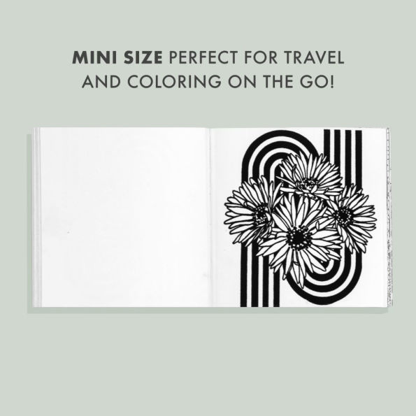 Heyday (Mini): A Retro Flower Design Coloring Book
