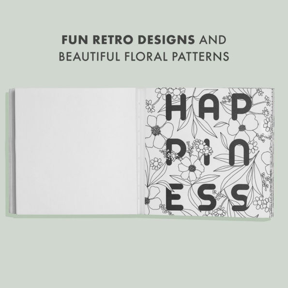 Heyday (Mini): A Retro Flower Design Coloring Book