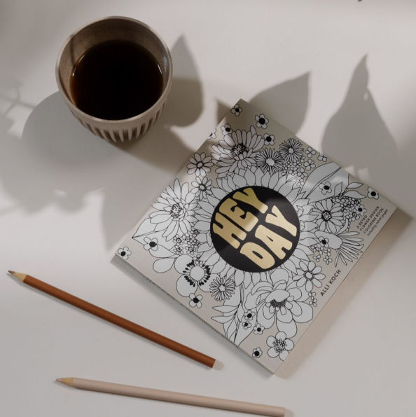 Heyday (Mini): A Retro Flower Design Coloring Book