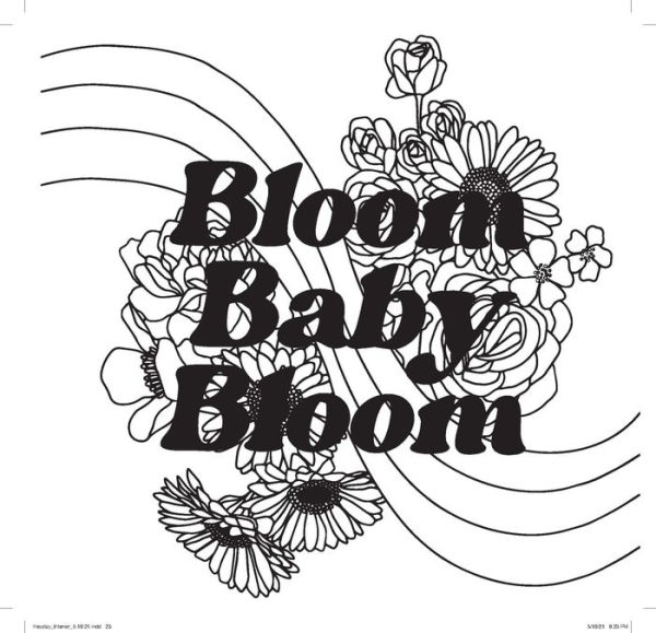 Heyday (Mini): A Retro Flower Design Coloring Book