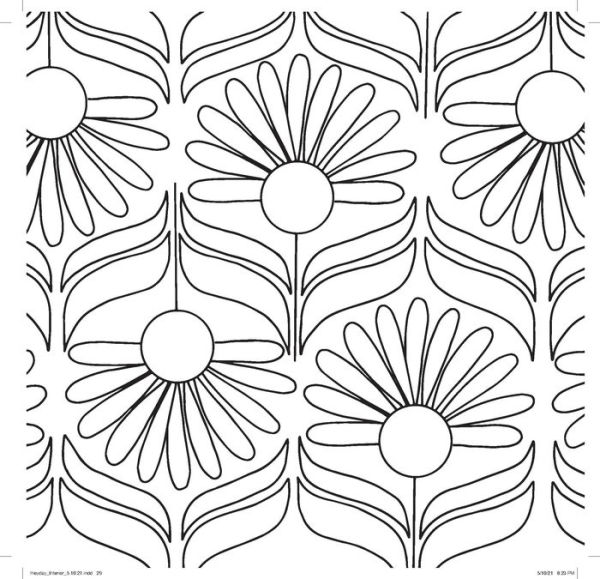 Heyday (Mini): A Retro Flower Design Coloring Book