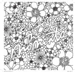 Alternative view 5 of Heyday (Mini): A Retro Flower Design Coloring Book