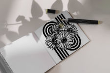 Alternative view 8 of Heyday (Mini): A Retro Flower Design Coloring Book