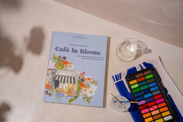 Watercolor Workbook: Café in Bloom: 25 Beginner-Friendly Projects on Premium Watercolor Paper