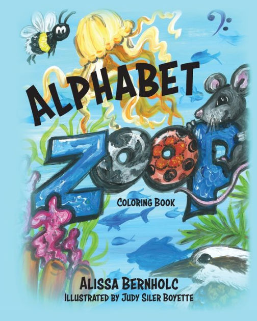 Alphabet Zoop Coloring Book Zoological Poetry From A to Z by Alissa