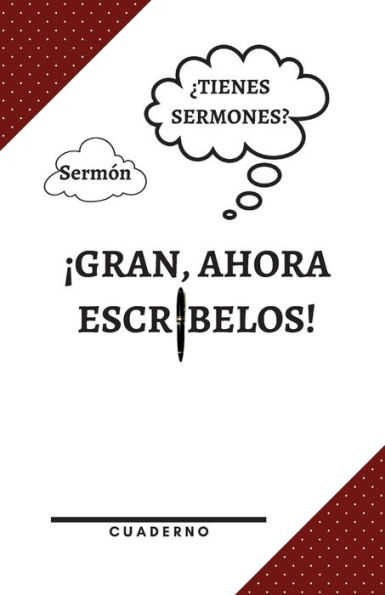 ï¿½Tienes sermones? Gran, ahora escrï¿½belos! Un cuaderno que te ayudarï¿½ a recordar lo importante.: Cuaderno de rayas anchas Cuaderno de rayas para estudiantes universitarios, jï¿½venes adultos, profesionales y empresario