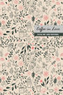 Coffee in Love Blank Dot Grid Notebook: Compact 6 x 9 inches 120 Cream Paper Paperback Bullet Journal / Diary / Planner / To-do List with Vintage Pink and Grey Cover