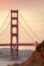 Golden Gate Bridge - Lined Notebook: Medium Ruled, Soft Cover, 6 x 9 Journal, 101 Pages