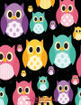 Happy Colorful Owls 2017-2018 18 Month Academic Year Monthly Planner