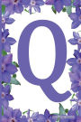 Monogram Journal - Initial Q (Purple Flower): 6