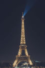 Eiffel Tower in Paris, France Lit Up with Lights Journal: Take Notes, Write Down Memories in this 150 Page Lined Journal