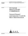 Nuclear Regulatory Commission: natural hazard assessments could be more risk-informed : report to congressional requesters.