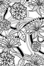 Floral Pattern - Color My Cover Journal: Blank Notebook Diary Log