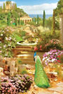 Peacock Fountain Garden Any Day Planner Notebook: Scheduler Organizer Datebook